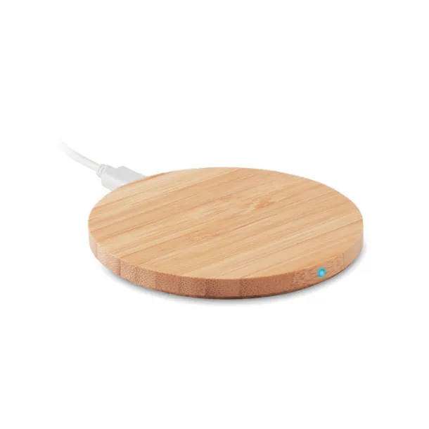 RUNDO Round wireless charger bamboo Wood