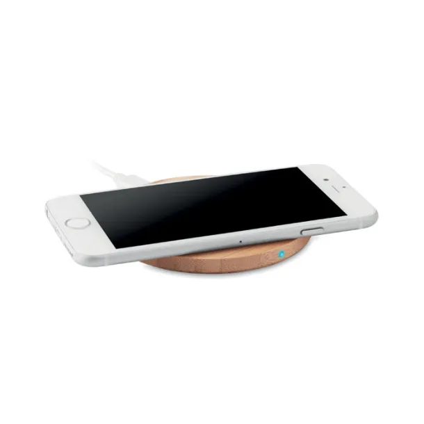 RUNDO Round wireless charger bamboo Wood