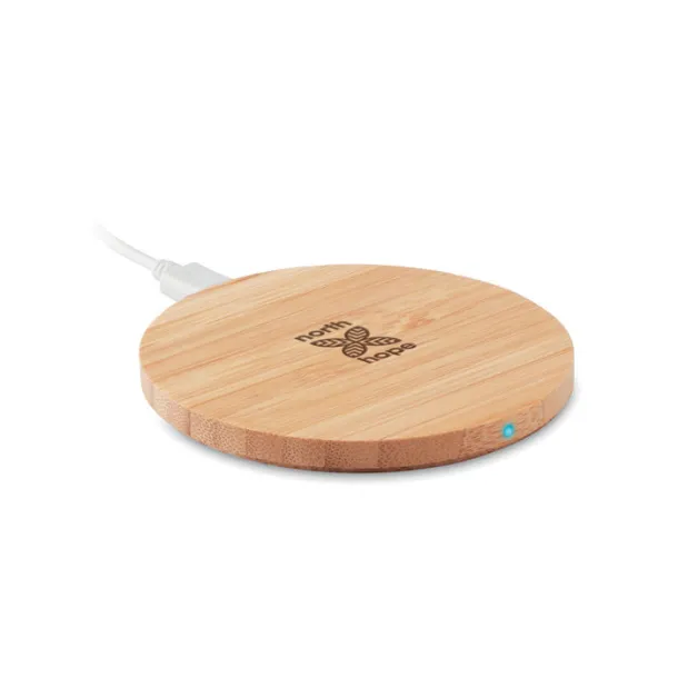 RUNDO Round wireless charger bamboo Wood