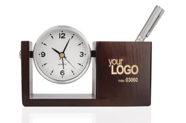 NUTTO Desk clock Brown