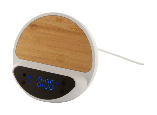 Rabolarm alarm clock wireless charger White