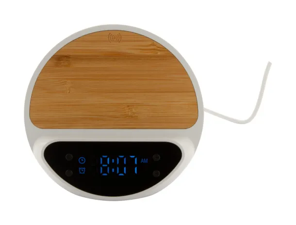 Rabolarm alarm clock wireless charger White