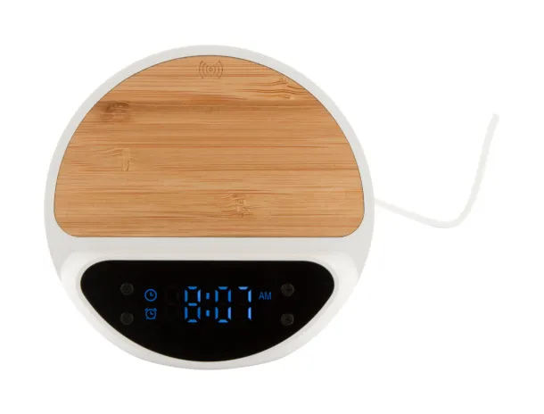 Rabolarm alarm clock wireless charger White