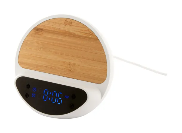 Rabolarm alarm clock wireless charger White