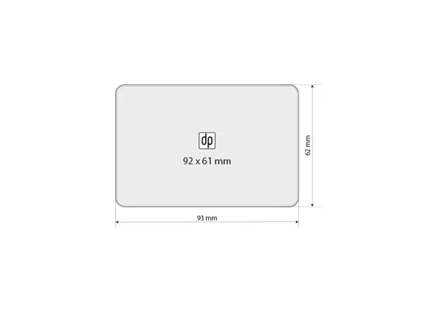 MAGNET CARD rectangular magnet White