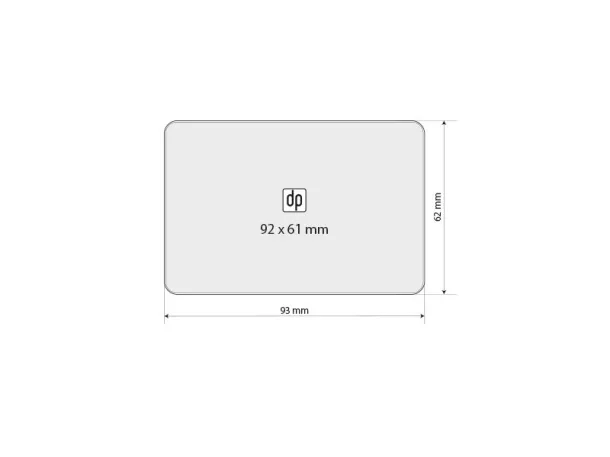 MAGNET CARD rectangular magnet White