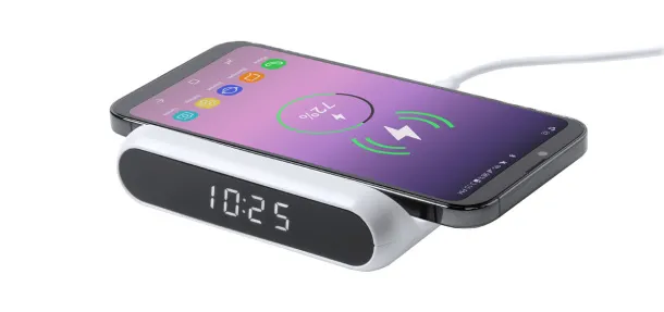 Thumal alarm clock wireless charger White