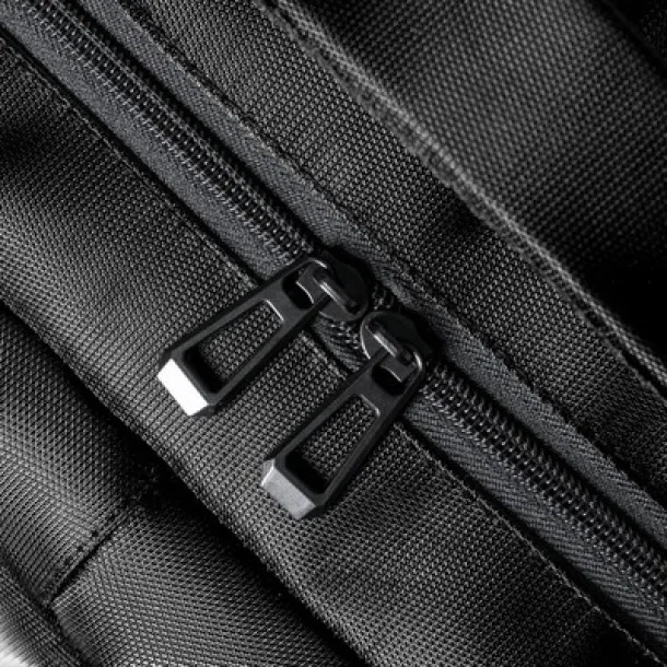  Recycled nylon laptop backpack 15" black