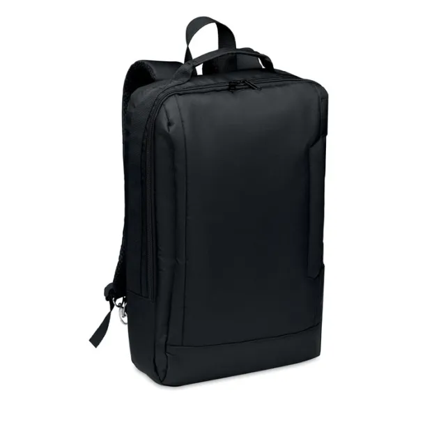 SINGAPORE Computer backpack in 300D RPET Black