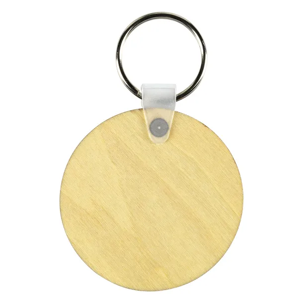 SUBLI PLY R5 Keyring made of plywood Cream Bež