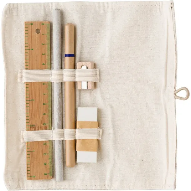  School set, pencil case khaki