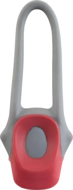 Abigail Plastic and silicone bicycle light  red