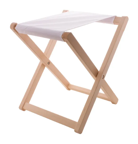 Nissi custom beach stool White Natural