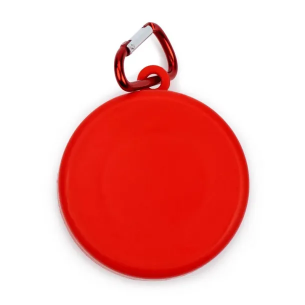  Foldable travel mug 220 ml with carabiner Crvena