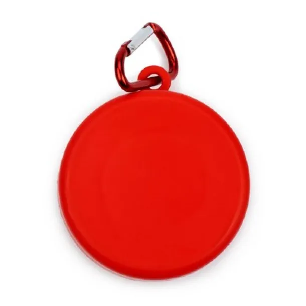  Foldable travel mug 220 ml with carabiner Crvena