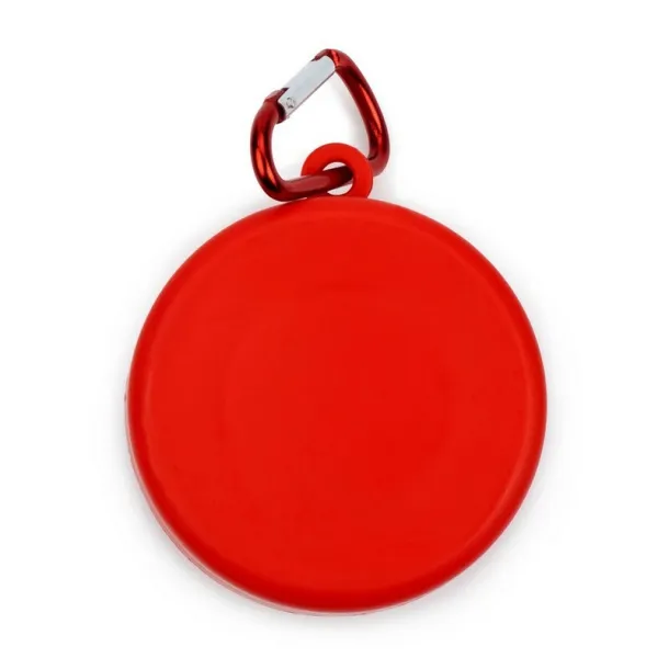  Foldable travel mug 220 ml with carabiner Crvena