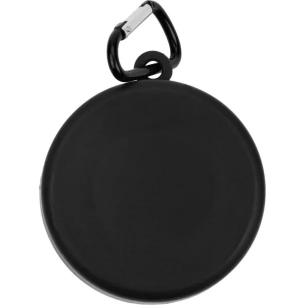  Sklopiva putna šalica s karabinerom 220 ml Crna