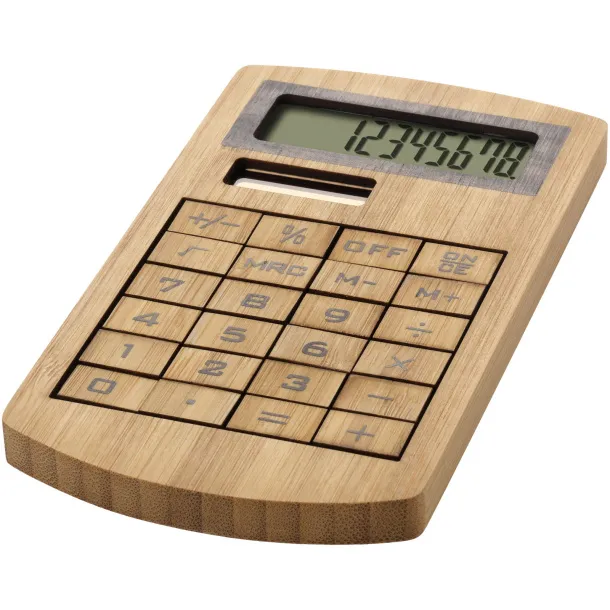 Eugene calculator made of bamboo - Unbranded Natural