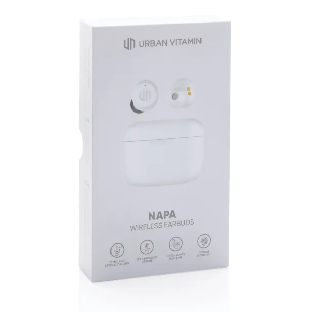 Urban Vitamin Napa earbuds - Urban Vitamin White 