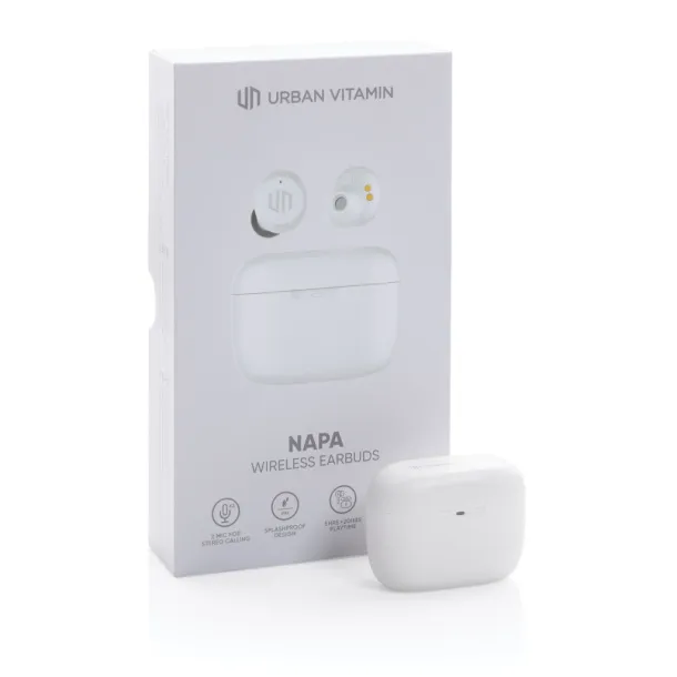 Urban Vitamin Napa earbuds - Urban Vitamin White 