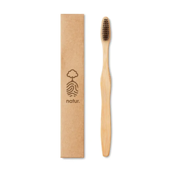 DENTOBRUSH Bamboo toothbrush in Kraft box Black