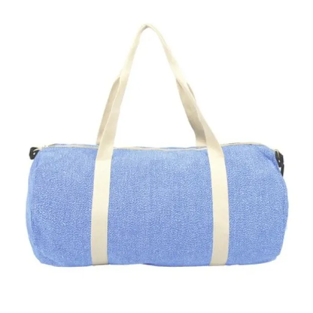 Asha Recycled cotton and recycled polyester sports, travel bag B'RIGHT Plava