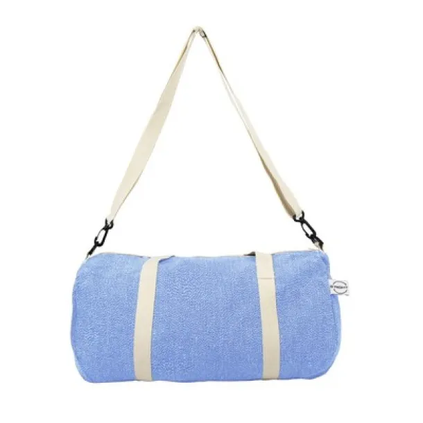 Asha Recycled cotton and recycled polyester sports, travel bag B'RIGHT Plava