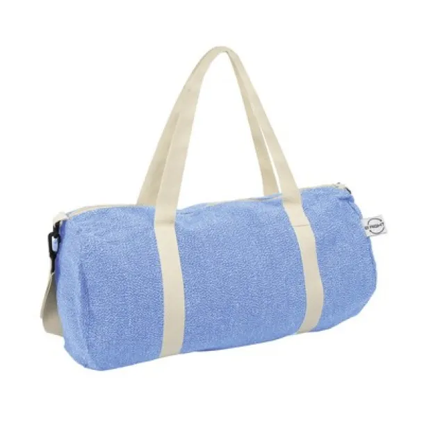 Asha Recycled cotton and recycled polyester sports, travel bag B'RIGHT Plava