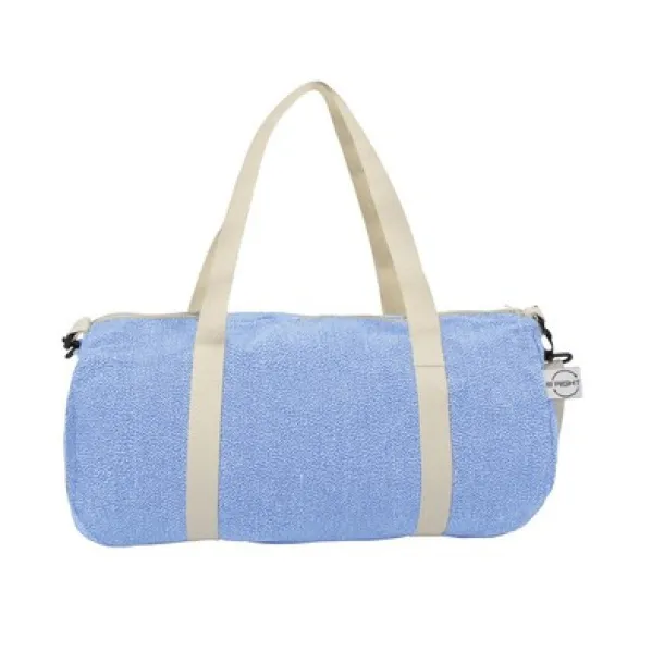Asha Recycled cotton and recycled polyester sports, travel bag B'RIGHT Plava
