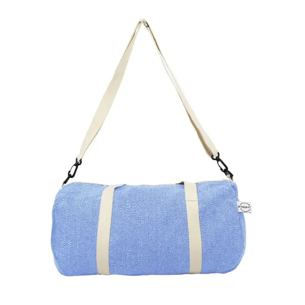 Asha Recycled cotton and recycled polyester sports, travel bag B'RIGHT Plava
