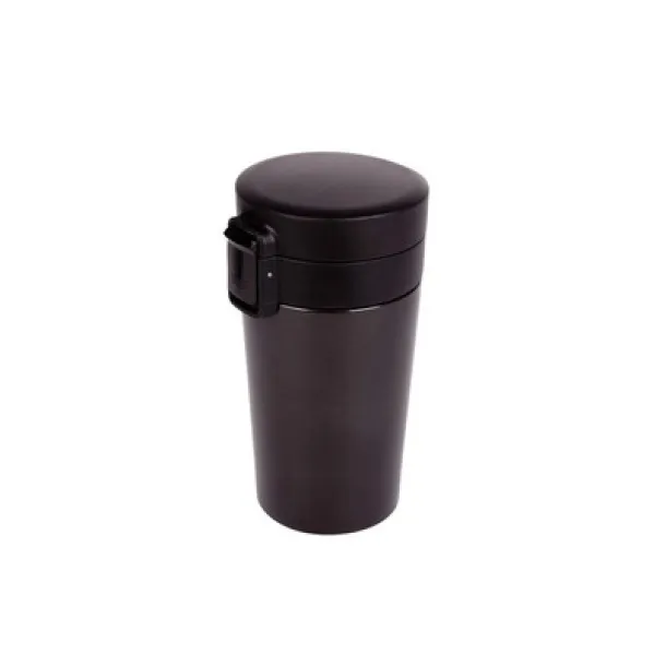  Thermo mug 280 ml with sieve stopping dregs black