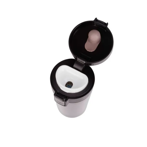  Thermo mug 280 ml with sieve stopping dregs Crna