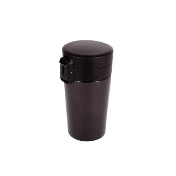  Thermo mug 280 ml with sieve stopping dregs Crna