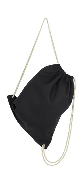  Baby Canvas Cotton Drawstring Backpack - SG Accessories - BAGS Black