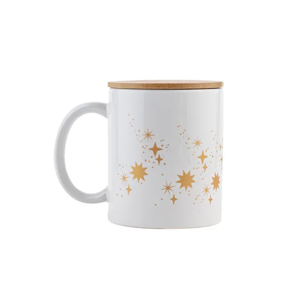 HELLO CHRISTMAS ceramic mug White