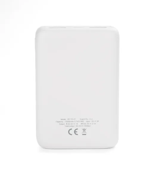 DEZZ prijenosna baterija, 10 000 mAh Bijela