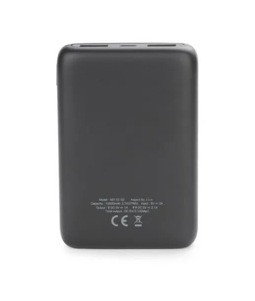 DEZZ prijenosna baterija, 10 000 mAh Crna