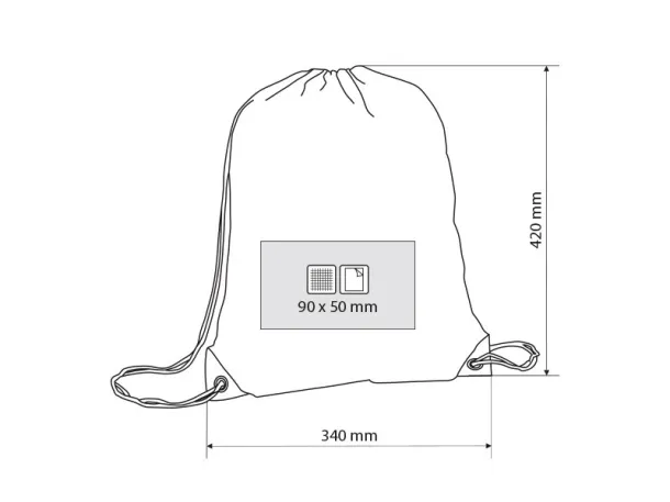 CITY RPET Drawstring bag Red