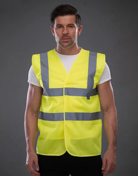  Fluo Open Mesh Waistcoat - Yoko