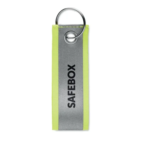 REFLEKEY Reflective key ring Neon yellow