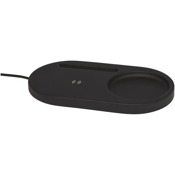 Klip 5W wireless charging desk organizer - Avenue Crna
