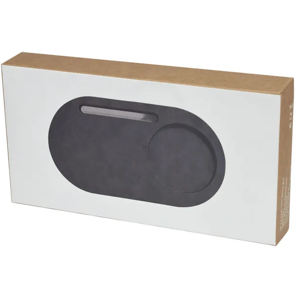 Klip 5W wireless charging desk organizer - Avenue Crna
