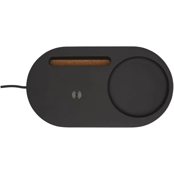 Klip 5W wireless charging desk organizer - Avenue Crna