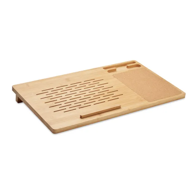 TECLAT Laptop and smartphone stand Wood