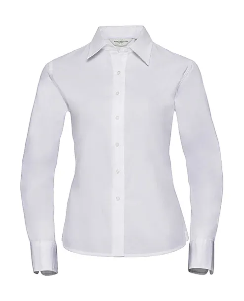  Ladies' Classic Twill Shirt LS - Russell Collection Bijela