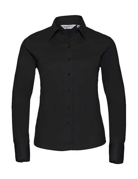  Ladies' Classic Twill Shirt LS - Russell Collection Black