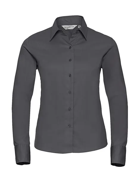  Ladies' Classic Twill Shirt LS - Russell Collection Zinc