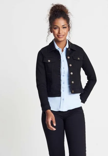  OLIVIA DENIM JACKET - So Denim Black