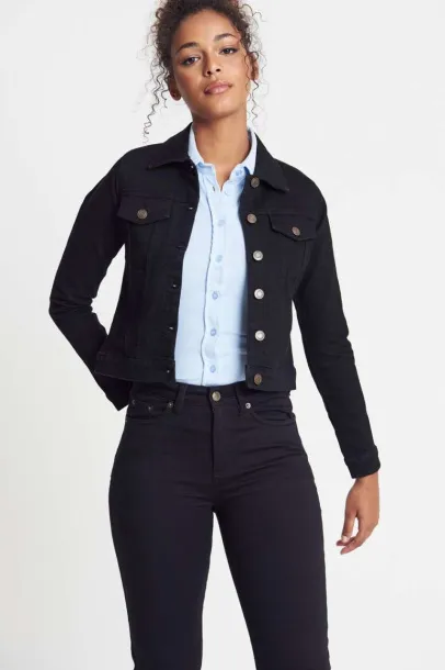  OLIVIA DENIM JACKET - So Denim Black