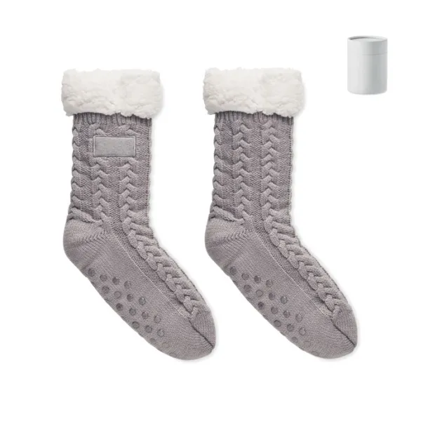 CANICHIE Pair of slipper sock M Grey